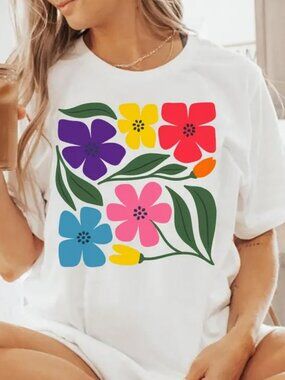 Floral Rainbow Shirt, LGBTQ Pride Shirt, Pride Month Gift